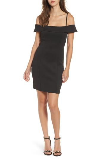 Women's Speechless Off The Shoulder Scuba Body-con Dress