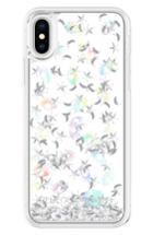 Rebecca Minkoff Galaxy Icon Glitterfall Iphone X Case - White