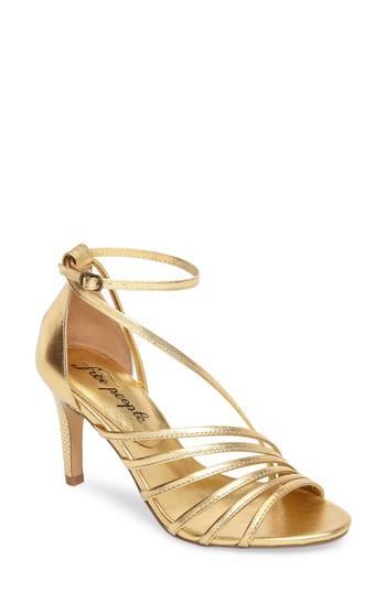 Women's Free People Disco Fever Sandal -6.5us / 36eu - Metallic