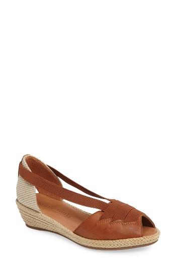 Women's Gentle Souls Luci Wedge Sandal M - Brown