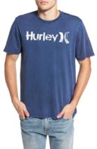 Men's Hurley One And Only Acid Wash T-shirt - Blue