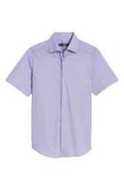 Men's Stone Rose Diamond Geo Sport Shirt - Purple