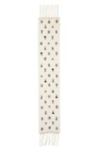 Women's Alexander Mcqueen Medieval Flower Skinny Silk Scarf, Size - Ivory