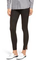 Women's Zeza B By Hue Side Slit Faux Suede Leggings - Black