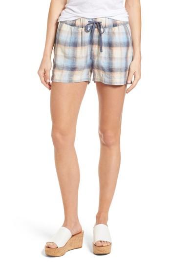 Petite Women's Caslon Linen Shorts P - Blue