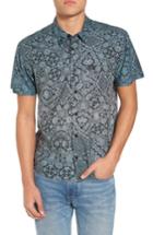 Men's Rvca I Like It Print Shirt - Blue