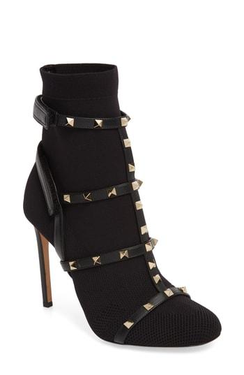 Women's Valentino Garavani Rockstud Bodytech Bootie Us / 40eu - Black