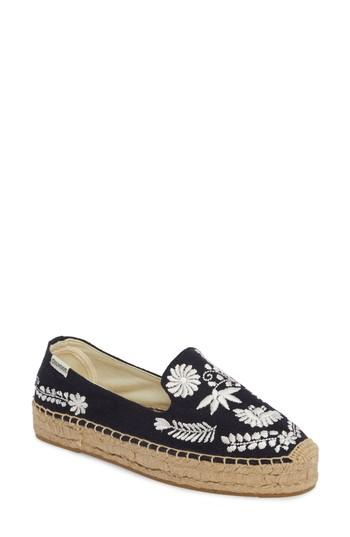 Women's Soludos Ibiza Espadrille Flat M - Blue