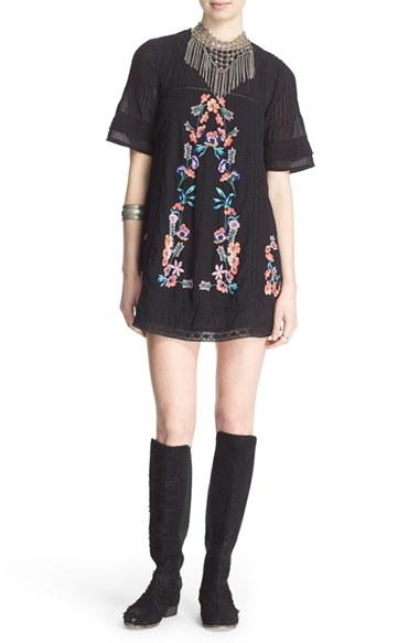 Women's Free People 'perfectly Victorian' Minidress - Black
