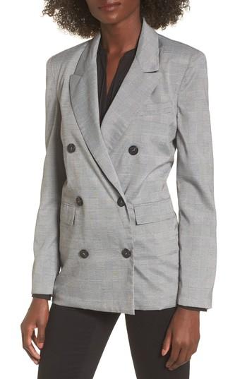Women's Astr The Label Double Breasted Blazer - Black