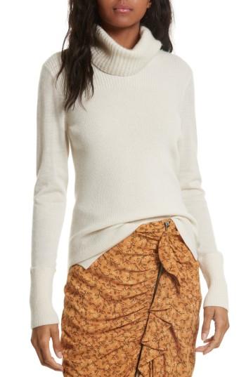 Women's Veronica Beard Asa Cashmere Turtleneck - Ivory