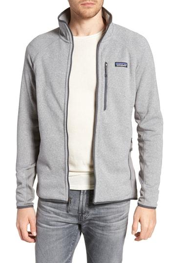 Men's Patagonia Better Sweater Performance Slim Fit Zip Jacket - Grey
