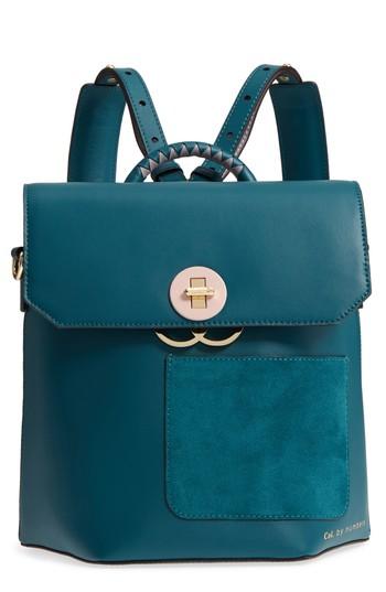 Ted Baker London Color By Numbers Leather Backpack - Green