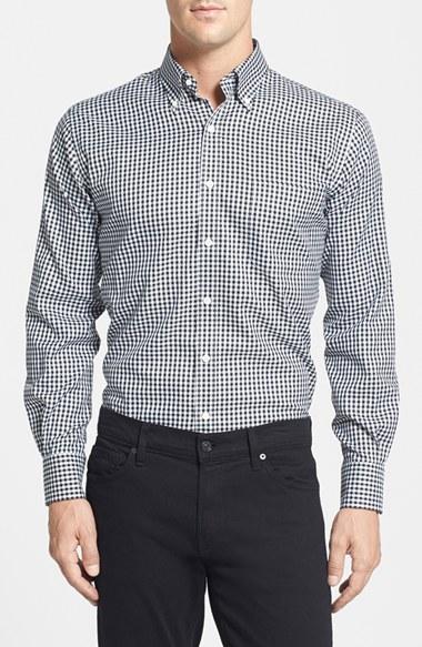 Men's Peter Millar 'nanoluxe' Regular Fit Wrinkle Resistant Twill Check Sport Shirt