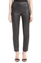 Women's St. John Collection Emma Diamond Jacquard Crop Pants