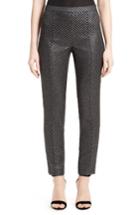 Women's St. John Collection Emma Diamond Jacquard Crop Pants