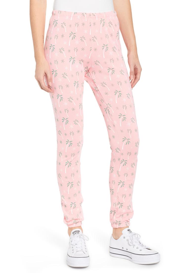Women's Wildfox Tropical Christmas Sweatpants - Yellow