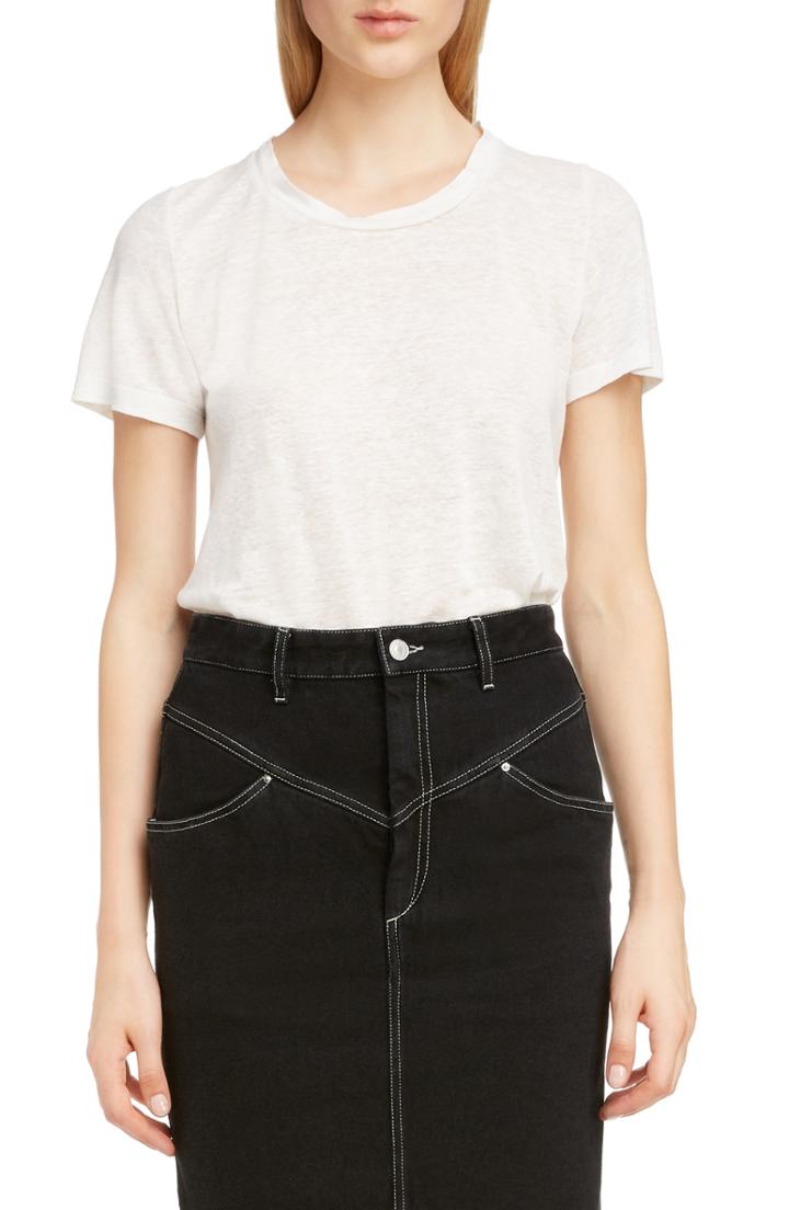 Women's Isabel Marant Linen Tee - White