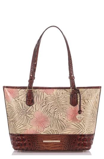 Brahmin Medium Asher Print Leather Tote - Brown