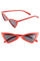 Women's Prive Revaux The Bermuda 50mm Cat Eye Sunglasses - Red