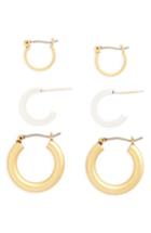 Women's Madewell Set Of 3 Mini Hoop Earrings