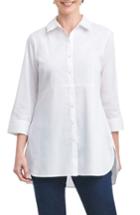 Women's Foxcroft Gwen Stretch Tunic Shirt - White