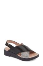 Women's Wonders Platform Wedge Sandal .5-6us / 36eu - Black