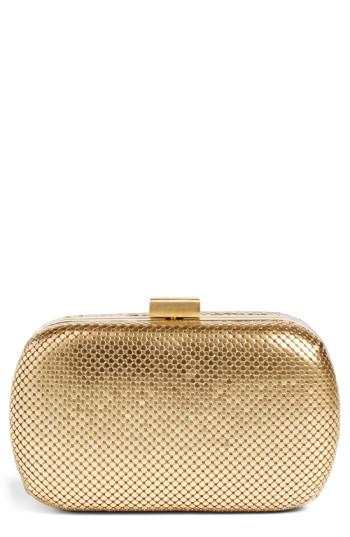 Whiting & Davis Mesh Oval Minaudiere -