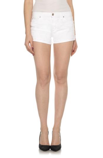 Women's Joe's Raw Edge Cuffed Denim Shorts - White