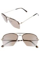 Women's Tom Ford Whelan 58mm Aviator Sunglasses -
