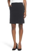 Women's Anne Klein Two-pocket Suit Skirt - Black