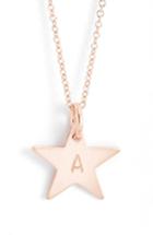 Women's Nashelle 14k-rose Gold Fill Initial Mini Star Pendant Necklace