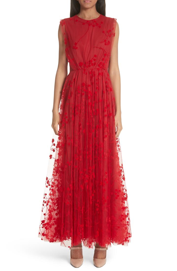 Women's Co Floral Tulle Maxi Dress