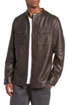 Men's Treasure & Bond Atwater Leather Shirt Jacket - Brown