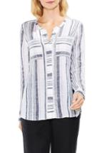 Women's Two By Vince Camuto Variegated Step Stripe Top, Size - Pink