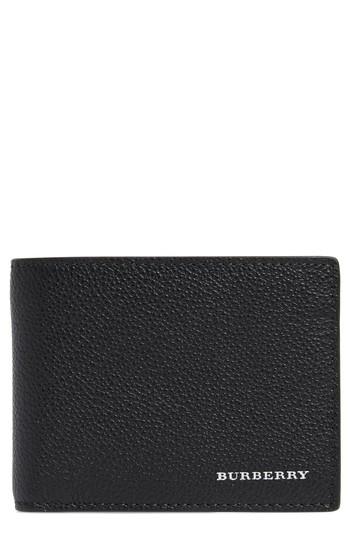Men's Burberry Leather Wallet - Black