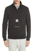 Men's Stone Island Half Zip Sweatshirt - Black