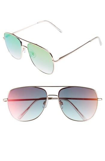 Women's Bp. 58mm Aviator Sunglasses - Gold/ Pink/ Gold
