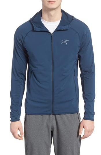Men's Arc'teryx Adahy Performance Stretch Zip Hoodie, Size - Blue