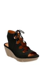 Women's Clarks Clarene Grace Wedge Sandal .5 M - Black