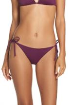 Women's Becca 'color Code' Side Tie Bikini Bottoms - Green