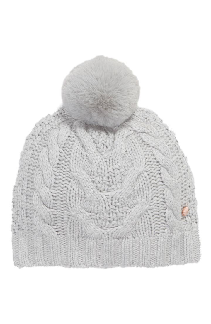 Women's Ted Baker London Cable Knit Beanie - Grey