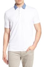 Men's Stone Rose Flame Knit Polo (s) - White