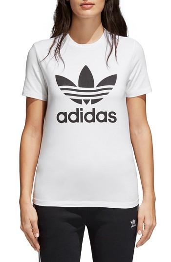 Women's Adidas Trefoil Tee - White