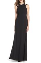 Women's Vera Wang High Neck Strappy Gown