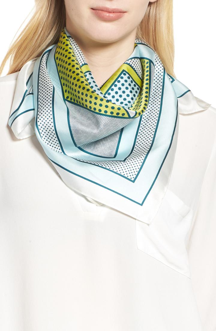 Women's Echo Bayside Geo Square Silk Scarf