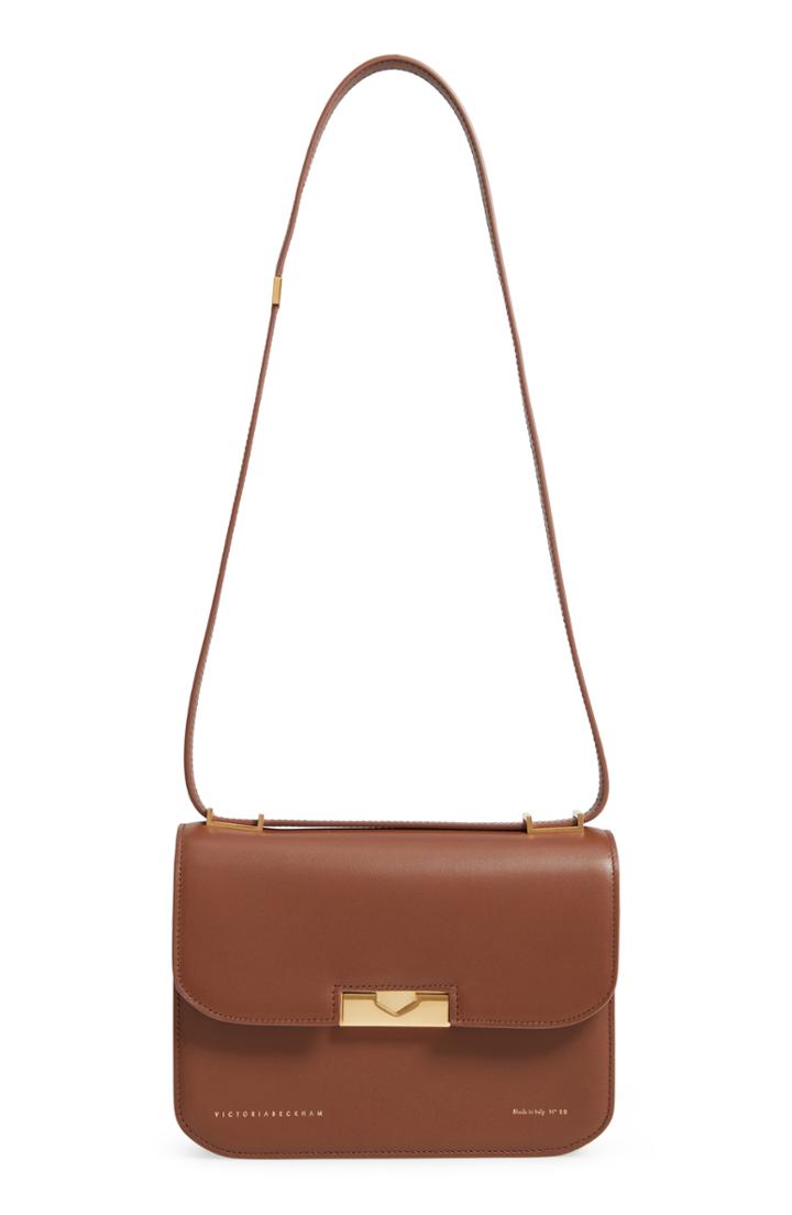 Victoria Beckham Eva Leather Shoulder Bag - Brown