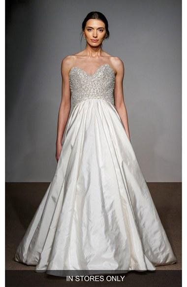 Women's Anna Maier Couture Margot Italian Faile Embellished Silk Gown