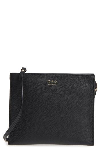 Oad New York Dual Slim Leather Crossbody Clutch - Black