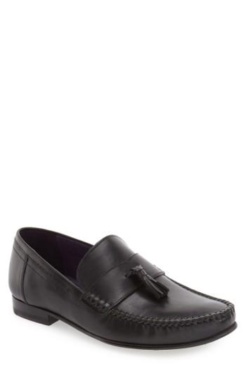 Men's Ted Baker London 'simbaa' Tassel Loafer .5 M - Black